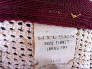 Wilsun Wool Horse Cooler Blanket Navy Used  