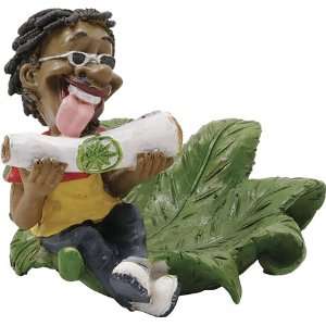  Jamaican on Leaf Ashtray BUY ONE GET ONE FREE(LT101 