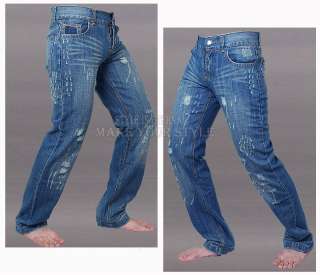 NWOT Menss Denim Jeans Slim Fit Straight W30/L32 J03  