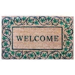 DC MILLS 19666 Ivy Border Welcome   Vinyl Back Mat   24 X 36 Inches 