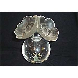 Lalique Crystal Deux Anemones Perfume Bottle 11613 