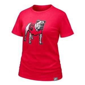  Georgia Bulldogs Womens Nike Vault Red Lived In Tee 
