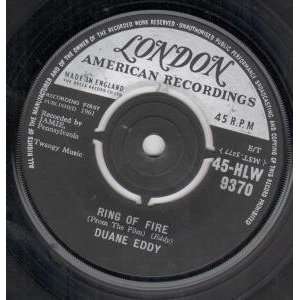  RING OF FIRE 7 INCH (7 VINYL 45) UK LONDON 1961 DUANE 