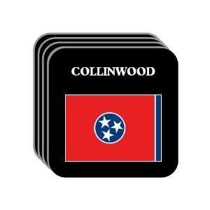  US State Flag   COLLINWOOD, Tennessee (TN) Set of 4 Mini 