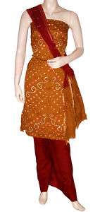 Orange Fancy Shalwar Salwar Kameez Churidar Any Size  