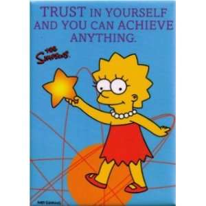  Simpsons Trust In Yourself Achieve Anything Lisa Magnet 