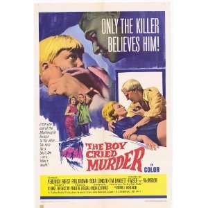  Boy Cried Murder (1966) 27 x 40 Movie Poster Style A: Home 
