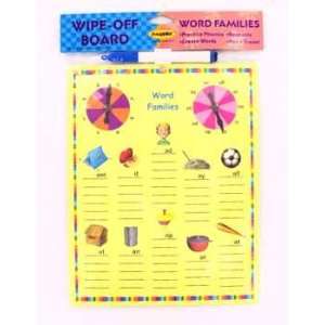  Wipe Off Word Families Board  Case of 72 Toys & Games