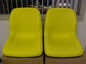 New Pair of Genuine John Deere Gator seats in Yellow  