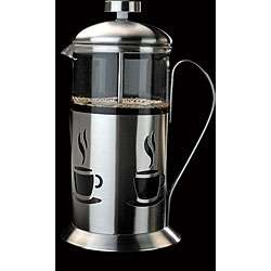 French Press 4 cup Stainless Steel Coffee/ Tea Maker  Overstock