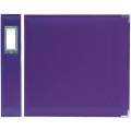 We R Memory Keepers Faux Leather Purple 3 ring Binder 