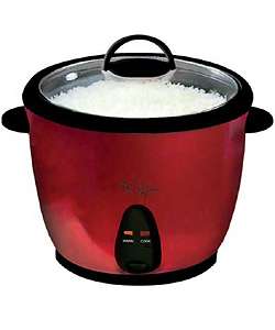 Chef Pepin Metallic Red 10 cup Rice Cooker  Overstock