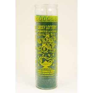Religious Candles 8 Inches Loteria Green:  Home & Kitchen