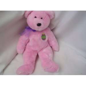  Easter Pink Teddy Bear ; Ty Beanie Buddies Plush Toy 15 