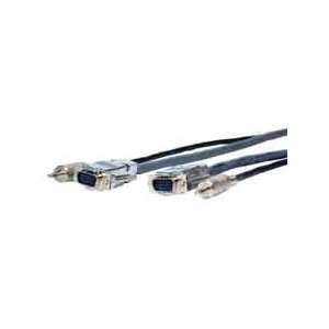  Plenum HD15 plugs and Mini stereo plugs cable 3ft   VGA15P 