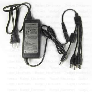 12V 3A Power Supply Adapter for Security Camera + Cable  