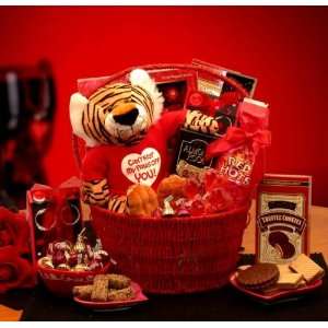 Paws Off Red Hot valentine Gift Basket Grocery & Gourmet Food