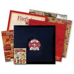 Postbound Firefighter Scrapbook Album  
