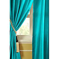 Celie Dupioni Silk 96 inch Curtain Panel  Overstock
