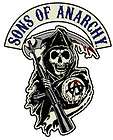 SONS OF ANARCHY SOA Reaper Logo Embroidered Patch NEW biker