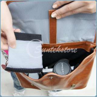 NEW Brown PU Leather Camera Shoulder Bag Case Pouch 4 DSLR SLR CANON 