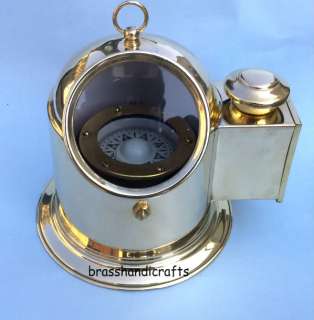   oil lamp this is the binnacle compass an antique collectible item