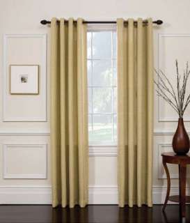 Metal curtain rods dress up chartreuse curtains
