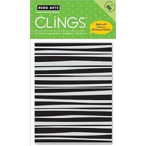  Horizontal Lines   Cling Rubber Stamps: Arts, Crafts 