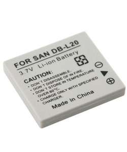Sanyo DB L20 Compatible Li Ion Battery  