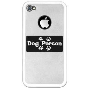    iPhone 4 or 4S Clear Case White Dog Person: Everything Else