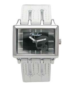 Fender Womens Silver Skull Dial White Strap Watch  Overstock