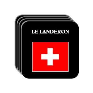 Switzerland   LE LANDERON Set of 4 Mini Mousepad Coasters
