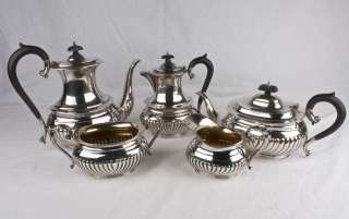 Birks Sterling Silver 5 Piece Coffee and Tea Serving Set  