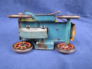 Vintage Tin Litho Modern Toys Lever Action Car Works!  