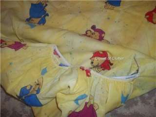 BOYS/Girls Cartoon Character Twin Fitted Bed Sheet (Vintage Fabric 