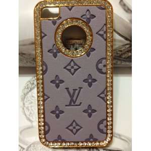   Gold Trim Back Iphone 4 Case Hard Cover 2: Cell Phones & Accessories