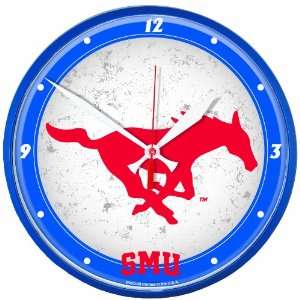  NCAA Southern Methodist Mustangs Round Clock: Sports 