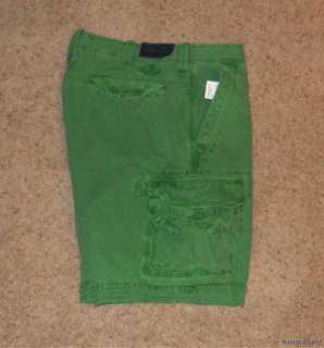 NWT Polo Ralph Lauren Distressed Green Cargo Shorts 42  