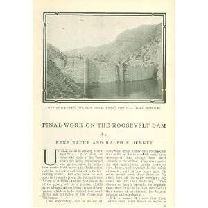  1910 Roosevelt Dam Salt River Valley Arizona Everything 