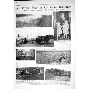  1925 CANADA SASKATCHEWAN LORD RODNEY HARVEST RANCHER CRICKET 