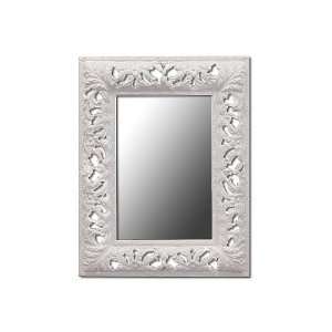 Chantilly Lace 34 Inch White Bathroom Mirror