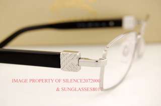 Brand New BURBERRY Eyeglasses Frames BE 1145 1005 SILVER/BLACK 100% 