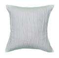 Cottage Home Curved Stitched White Square Decorative Pillow 