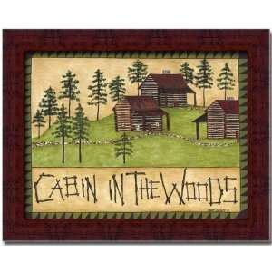  Cabin In The Woods Country Cabin Decor Sign Framed: Home 
