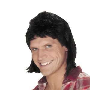  Mullet Black Wig   Costumes & Accessories & Wigs & Beards 