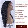18 Deep Waves Indian Human Hair Swiss Lace Front Wigs  