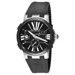Ulysse Nardin Mens GMT Dual Time Rubber Strap Watch  Overstock
