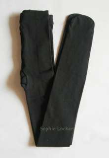 New Black Thermal Leggings Tights Stockings with loops  