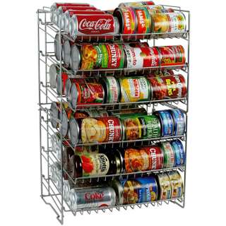   Steel Double High Can Food Kitchen Rack Storage Organizer  