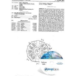   NEW Patent CD for MULTIPLE HYDRAULIC VALVE UNIT: Everything Else